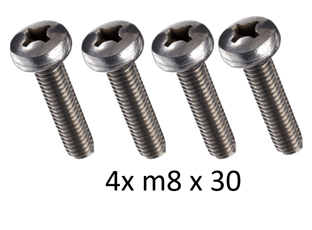 4x Schraube für z.B. Samsung TVs. Serviceartikel, kann nicht zurückgegeben werden - Wandhalterungshop
