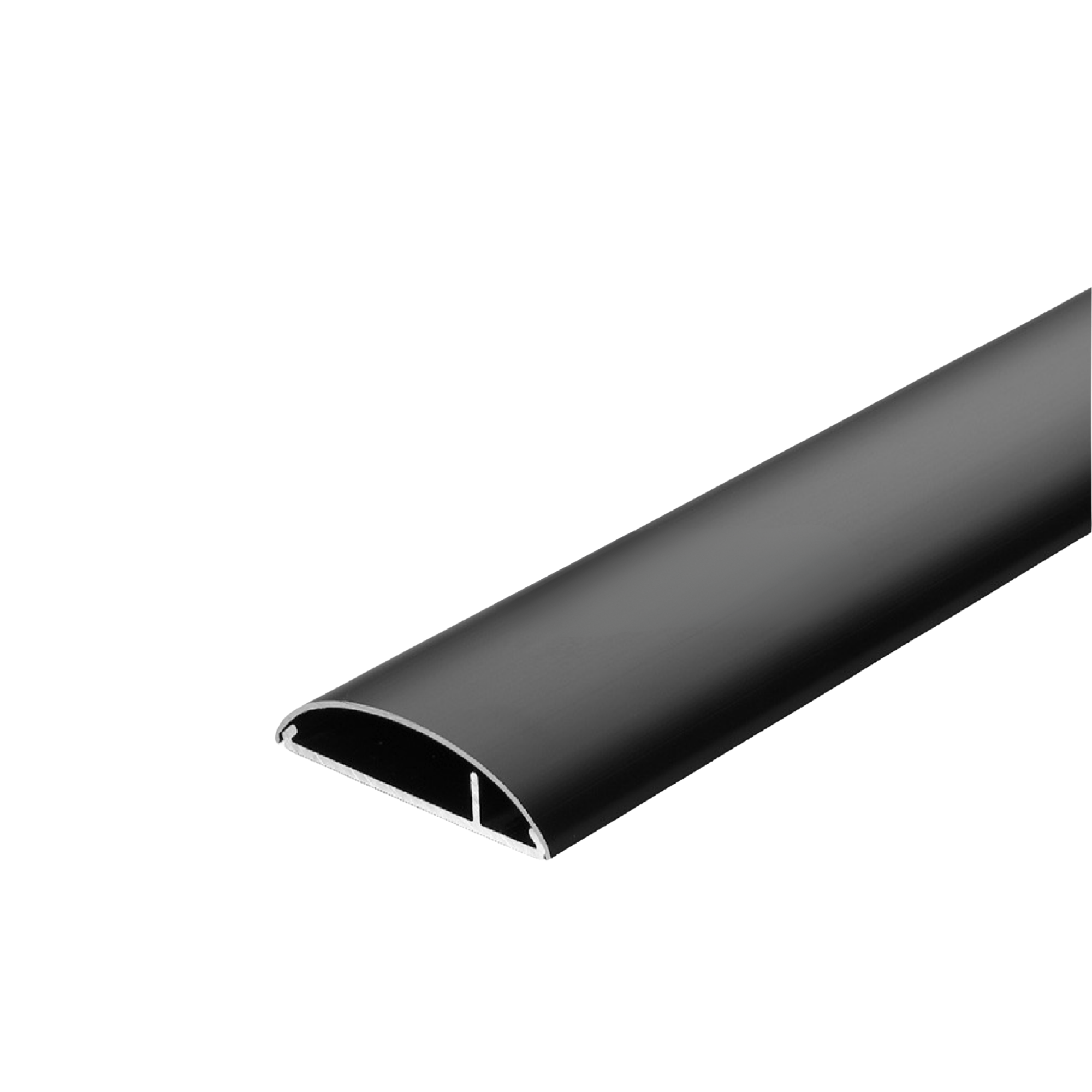 Aluminium Kabelkanal Breite: 75mm x Länge: ± 1000mm schwarz
