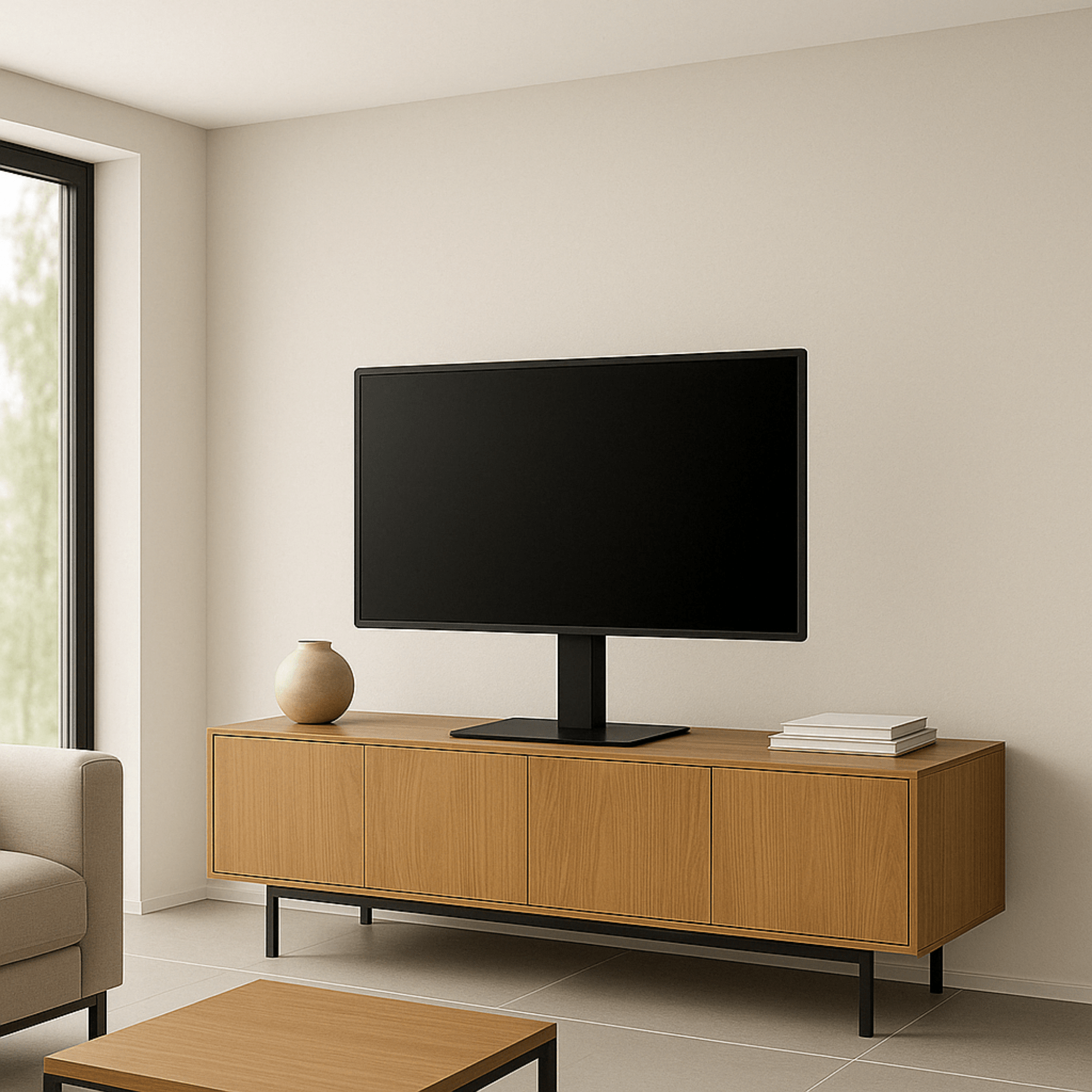A-PEQ 44AT Sideboard-/Tischständer | 32-55 Zoll, 45 kg, VESA 400×400