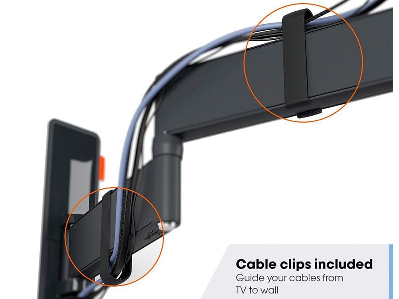 Vogel's TVM 3645 TV-Wandhalterung, drehbar, max. 77 Zoll Fernseher, schwarz