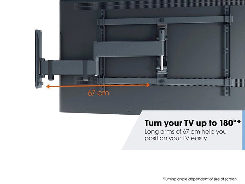 Vogel's TVM 3645 TV-Wandhalterung, drehbar, max. 77 Zoll Fernseher, schwarz