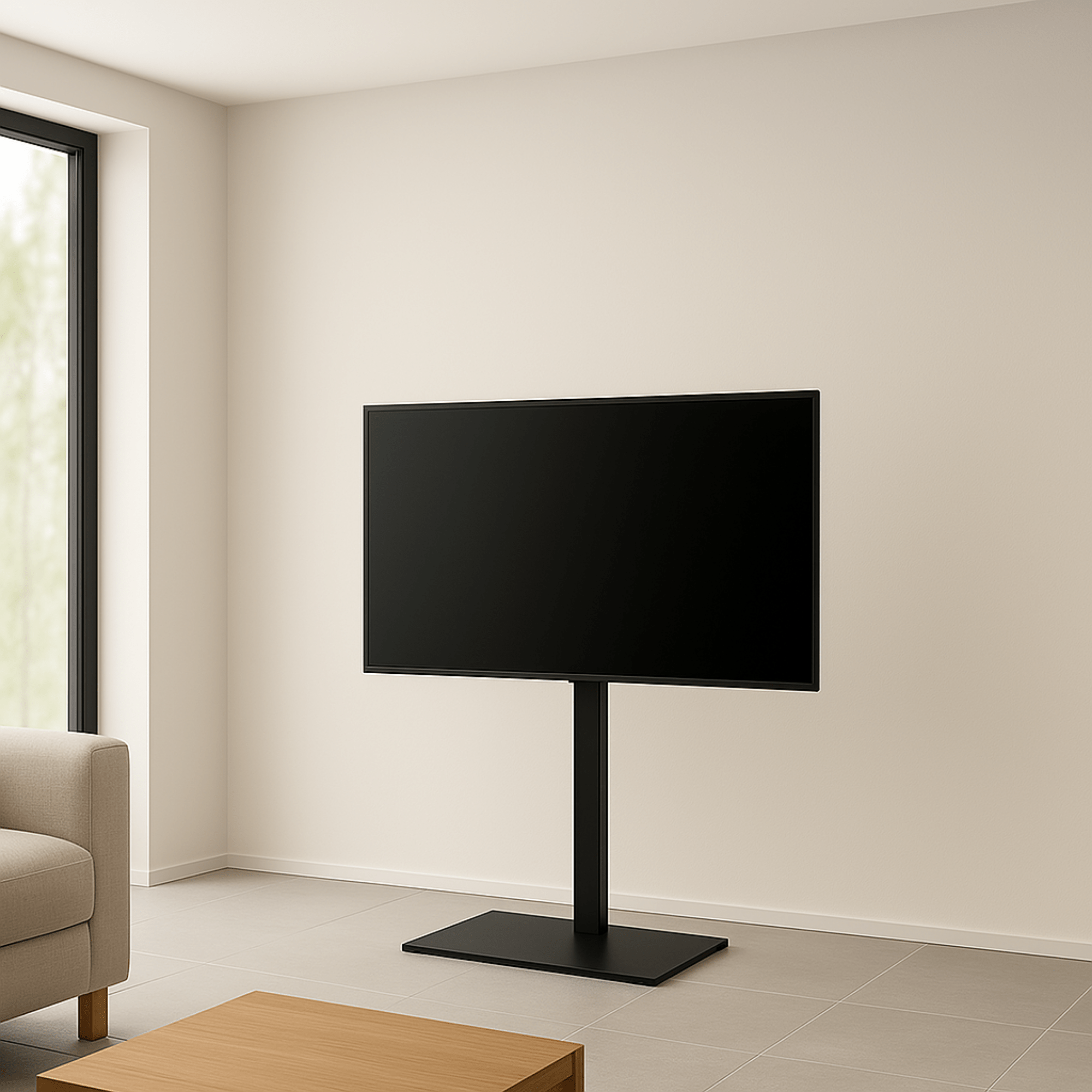 A-PEQ 6444 TV-Ständer | bis 65 Zoll, 35 kg, VESA 400×400