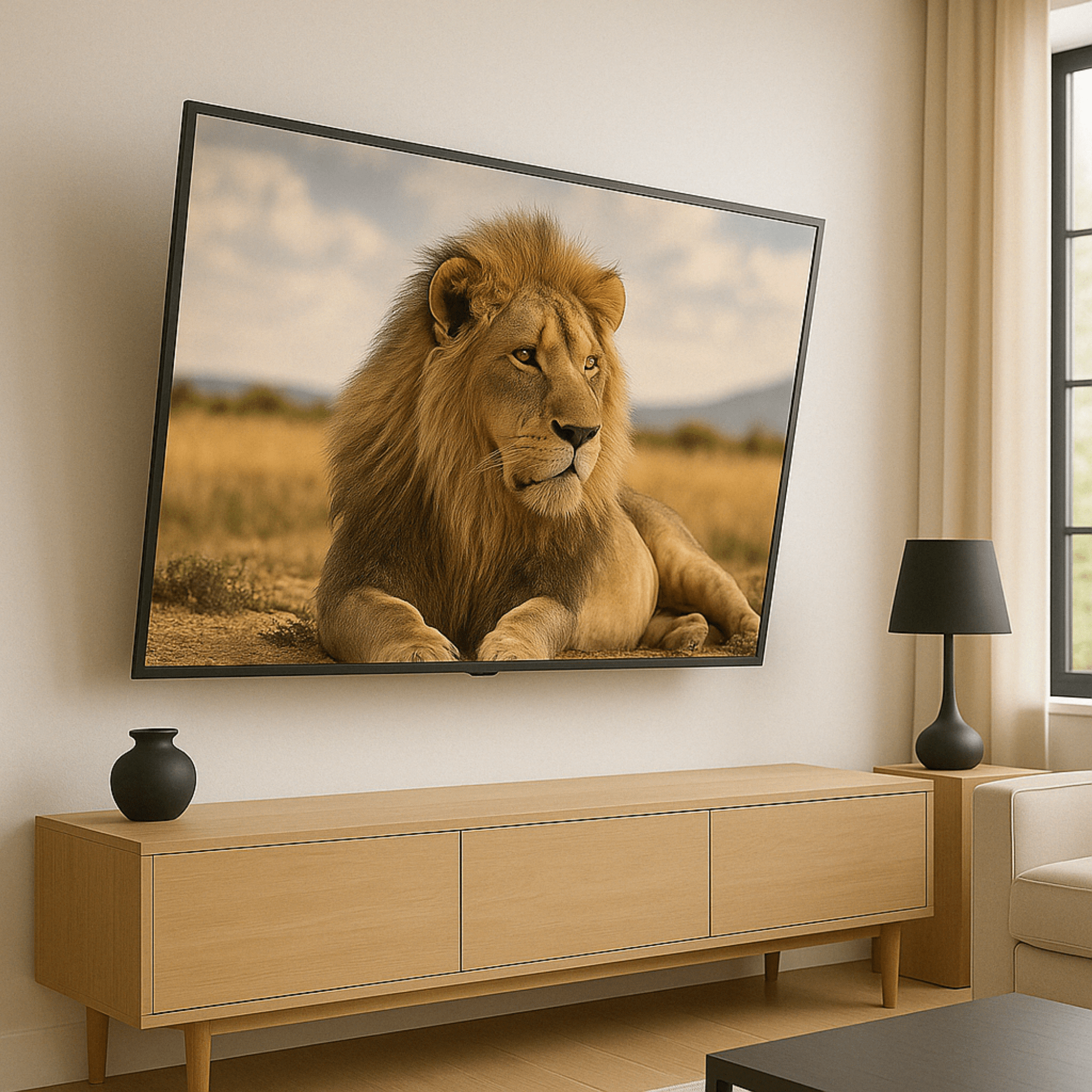 A-PEQ DY1000 Schwenk- und Neige-Wandhalterung 75 bis 120 Zoll